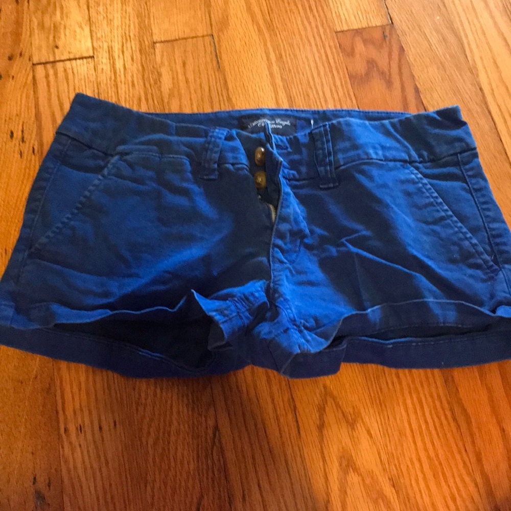 Blue American eagle shorts